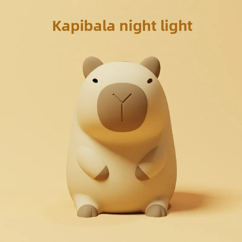 New Arrival Capybara Night Light Silicone Decorative Ornament Creative Gift Ambient Lamp for Home Decor Bedroom Desk Atmosphere