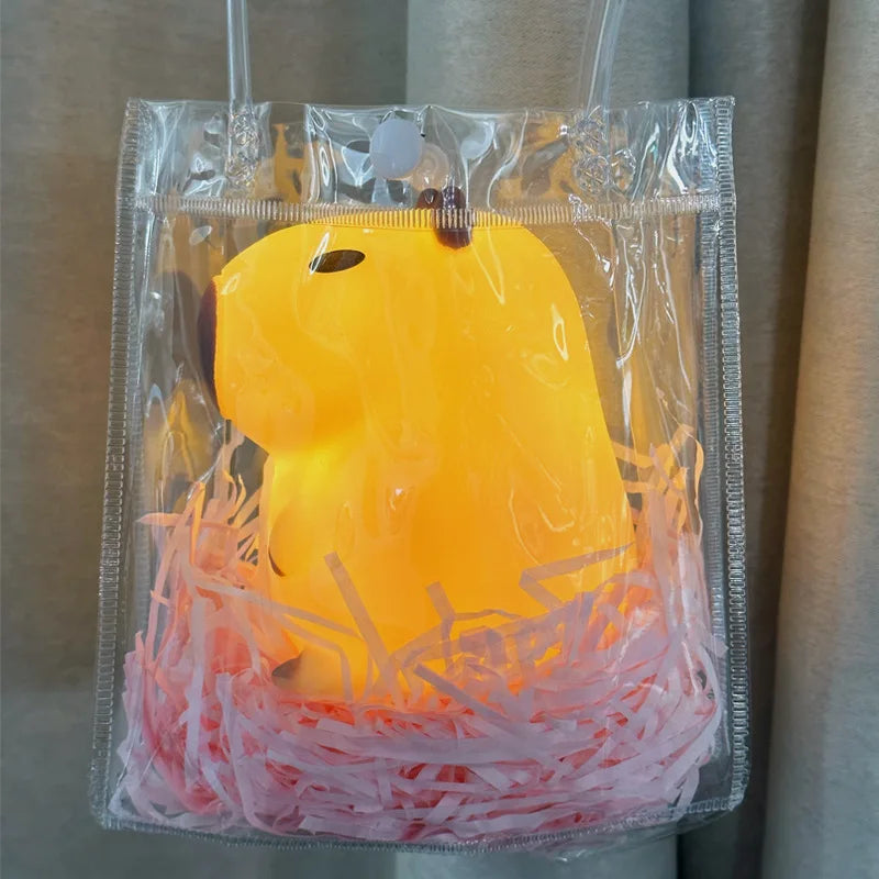 New Arrival Capybara Night Light Silicone Decorative Ornament Creative Gift Ambient Lamp for Home Decor Bedroom Desk Atmosphere