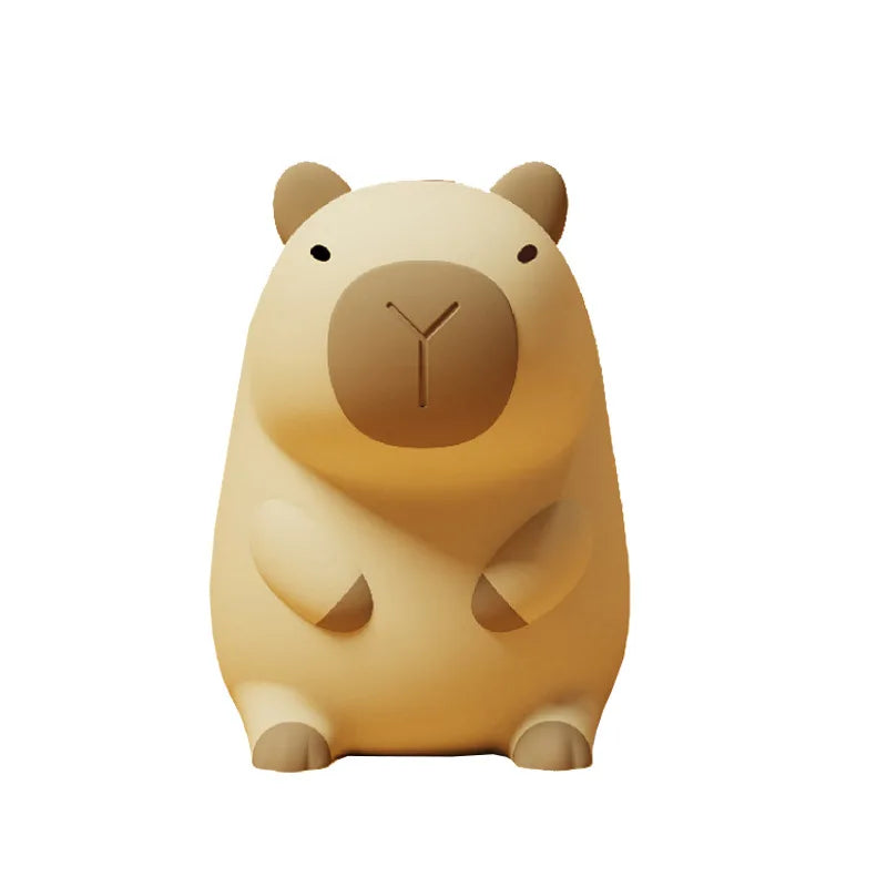 New Arrival Capybara Night Light Silicone Decorative Ornament Creative Gift Ambient Lamp for Home Decor Bedroom Desk Atmosphere